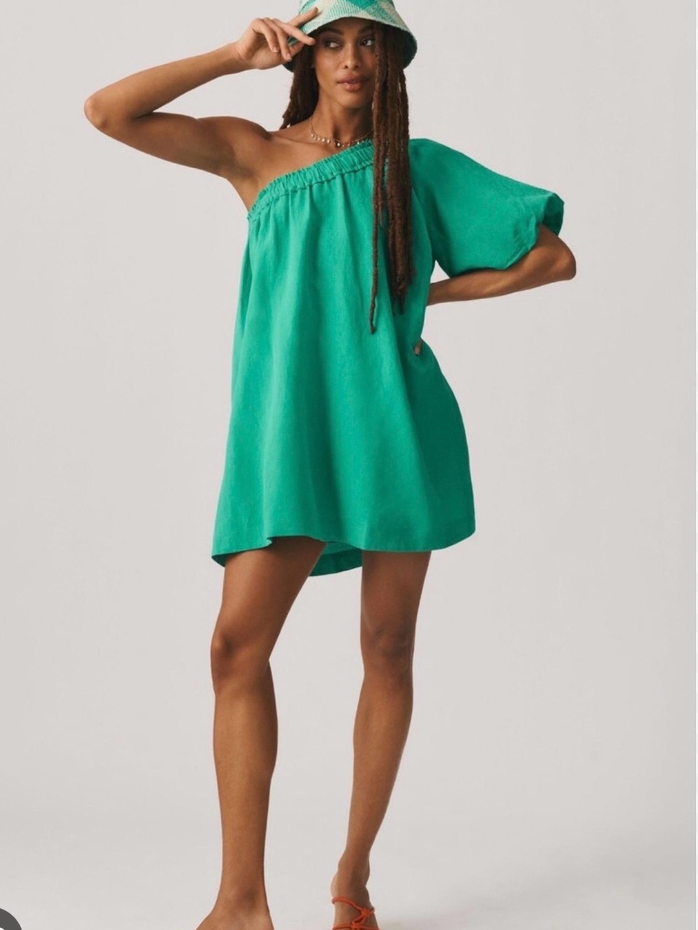 Anthropologie one-shoulder dress